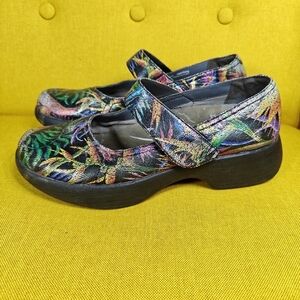 Dansko Willa Paradise Leather Mary Jane Women's Shoes Size 7.5-8